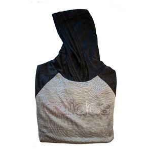 New Adidas Girls Size 16 or XL Hooded Sweatshirt